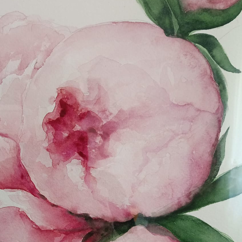 dettaglio-Quadro-con-Peonie-Rosa-dipinto-a-mano-Decorazione-Parete-interni-62x82cm